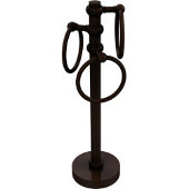  Vanity Top 3 Towel Ring Guest Towel Holder with Twisted Accents, Antique Bronze