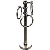  Vanity Top 3 Towel Ring Guest Towel Holder with Twisted Accents, Satin Nickel