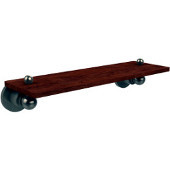  Astor Place Collection 16 Inch Solid IPE Ironwood Shelf, Antique Pewter