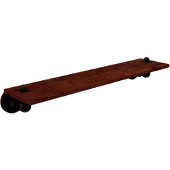  Astor Place Collection 22 Inch Solid IPE Ironwood Shelf, Antique Bronze