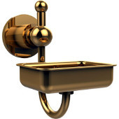  Astor Place Collection Soap Dish w/Glass Dish, Standard Finish, Polished Brass