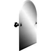  Frameless Arched Top Tilt Mirror with Beveled Edge, Polished Nickel, 21'W x 2-3/4'D x 29'H