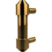  AT-30 Series Cabinet Hardware 4-2/5'' W Drawer Pull with Grooved Knob Ends in Polished Brass (Standard Finish), Available in Multiple Finishes