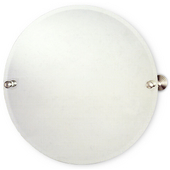  Round Tilt Mirror w/ beveled edge, Waverly Place, 22'' dia., Premium, Brushed Bronze