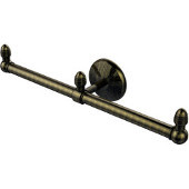  Monte Carlo Collection 2 Arm Guest Towel Holder, Antique Brass