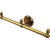  Monte Carlo Collection 2 Arm Guest Towel Holder, Polished Brass