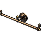  Que New Collection 2 Arm Guest Towel Holder, Brushed Bronze