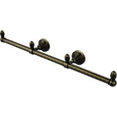  Waverly Place Collection 3 Arm Guest Towel Holder, Antique Brass