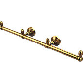  Waverly Place Collection 3 Arm Guest Towel Holder, Polished Brass