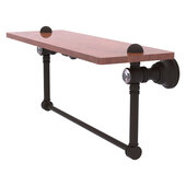  Carolina Crystal Collection 22'' Wood Shelf with Integrated Towel Bar in Oil Rubbed Bronze, 22'' W x 5-9/16'' D x 7'' H