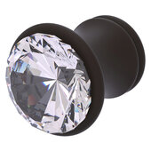 Carolina Crystal Collection 1'' Diameter Cabinet Knob in Oil Rubbed Bronze, 1'' Diameter x 1-1/4'' D x 1'' H