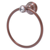  Carolina Crystal Collection Towel Ring in Antique Copper, 6'' Diameter x 3-5/16'' D x 6-13/16'' H