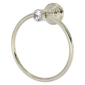 Carolina Crystal Collection Towel Ring in Polished Nickel, 6'' Diameter x 3-5/16'' D x 6-13/16'' H