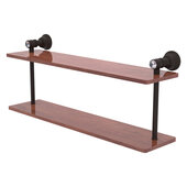  Carolina Crystal Collection 22'' Two Tiered Wood Shelf in Oil Rubbed Bronze, 22'' W x 5-5/8'' D x 9-3/16'' H