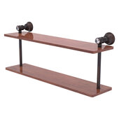 Carolina Crystal Collection 22'' Two Tiered Wood Shelf in Venetian Bronze, 22'' W x 5-5/8'' D x 9-3/16'' H
