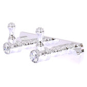  Carolina Crystal Collection 2-Position Multi Hook in Polished Chrome, 5-1/2'' W x 2-3/8'' D x 2-1/8'' H