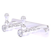  Carolina Crystal Collection 2-Position Multi Hook in Satin Chrome, 5-1/2'' W x 2-3/8'' D x 2-1/8'' H
