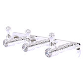  Carolina Crystal Collection 3-Position Tie and Belt Rack in Polished Chrome, 8'' W x 2-3/8'' D x 2-1/8'' H