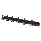  Carolina Crystal Collection 6-Position Tie and Belt Rack in Antique Bronze, 15-1/2'' W x 2-3/8'' D x 2-1/8'' H