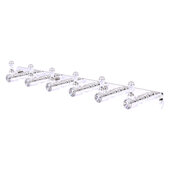  Carolina Crystal Collection 6-Position Tie and Belt Rack in Polished Chrome, 15-1/2'' W x 2-3/8'' D x 2-1/8'' H