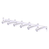  Carolina Crystal Collection 6-Position Tie and Belt Rack in Satin Chrome, 15-1/2'' W x 2-3/8'' D x 2-1/8'' H