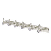  Carolina Crystal Collection 6-Position Tie and Belt Rack in Satin Nickel, 15-1/2'' W x 2-3/8'' D x 2-1/8'' H