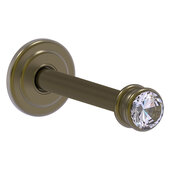  Carolina Crystal Collection Retractable Wall Hook in Antique Brass, 1-3/4'' Diameter x 3-3/4'' D x 1-3/4'' H