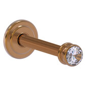  Carolina Crystal Collection Retractable Wall Hook in Brushed Bronze, 1-3/4'' Diameter x 3-3/4'' D x 1-3/4'' H