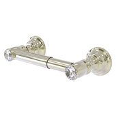  Carolina Crystal Collection 2-Post Toilet Tissue Holder in Polished Nickel, 8'' W x 3-5/16'' D x 2'' H