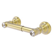  Carolina Crystal Collection 2-Post Toilet Tissue Holder in Satin Brass, 8'' W x 3-5/16'' D x 2'' H