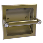 Carolina Crystal Collection Recessed Toilet Paper Holder in Antique Brass, 6-1/8'' W x 4'' D x 6-1/8'' H