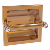  Carolina Crystal Collection Recessed Toilet Paper Holder in Brushed Bronze, 6-1/8'' W x 4'' D x 6-1/8'' H
