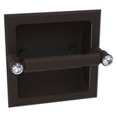  Carolina Crystal Collection Recessed Toilet Paper Holder in Oil Rubbed Bronze, 6-1/8'' W x 4'' D x 6-1/8'' H