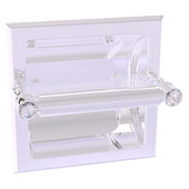  Carolina Crystal Collection Recessed Toilet Paper Holder in Polished Chrome, 6-1/8'' W x 4'' D x 6-1/8'' H