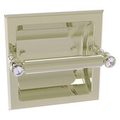  Carolina Crystal Collection Recessed Toilet Paper Holder in Polished Nickel, 6-1/8'' W x 4'' D x 6-1/8'' H