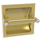  Carolina Crystal Collection Recessed Toilet Paper Holder in Satin Brass, 6-1/8'' W x 4'' D x 6-1/8'' H