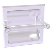  Carolina Crystal Collection Recessed Toilet Paper Holder in Satin Chrome, 6-1/8'' W x 4'' D x 6-1/8'' H