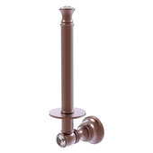  Carolina Crystal Collection Upright Toilet Paper Holder in Antique Copper, 2-3/8'' W x 3-11/16'' D x 9-1/2'' H
