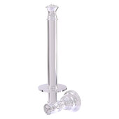  Carolina Crystal Collection Upright Toilet Paper Holder in Polished Chrome, 2-3/8'' W x 3-11/16'' D x 9-1/2'' H
