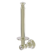  Carolina Crystal Collection Upright Toilet Paper Holder in Polished Nickel, 2-3/8'' W x 3-11/16'' D x 9-1/2'' H