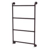 Carolina Crystal Collection 4-Tier 18'' Ladder Towel Bar in Antique Bronze, 18'' W x 3-5/16'' D x 35'' H