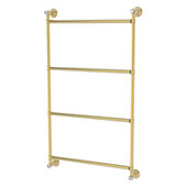  Carolina Crystal Collection 4-Tier 18'' Ladder Towel Bar in Unlacquered Brass, 18'' W x 3-5/16'' D x 35'' H
