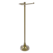  Carolina Crystal Collection Free Standing Euro Style Toilet Paper Holder in Antique Brass, 8'' W x 6'' D x 27'' H
