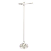  Carolina Crystal Collection Free Standing Euro Style Toilet Paper Holder in Satin Nickel, 8'' W x 6'' D x 27'' H