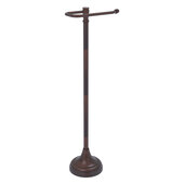  Carolina Crystal Collection Free Standing Euro Style Toilet Paper Holder in Venetian Bronze, 8'' W x 6'' D x 27'' H