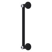  Carolina Crystal Collection 12'' Door Pull in Matte Black, 14'' W x 3-5/8'' D x 2'' H