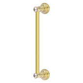  Carolina Crystal Collection 12'' Door Pull in Satin Brass, 14'' W x 3-5/8'' D x 2'' H