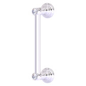  Carolina Crystal Collection 8'' Door Pull in Satin Chrome, 10'' W x 3-5/8'' D x 2'' H