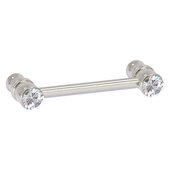  Carolina Crystal Collection 3'' Cabinet Pull in Satin Nickel, 3-13/16'' W x 1-11/16'' D x 3/4'' H