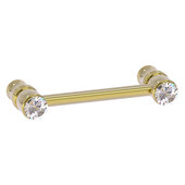  Carolina Crystal Collection 3'' Cabinet Pull in Unlacquered Brass, 3-13/16'' W x 1-11/16'' D x 3/4'' H